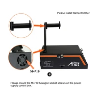 כרטיס sd Anet E12 מדפסת 3D שולחן כתיבה עם חיבור כרטיס SD USB מדפסת קיט DIY 3D הדפסה מנותק גודל אותיות גדולות חממה אלומיניום (5)