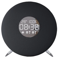 Alarm Clock with Fm Radio 10W 3600Mah Wireless Bluetooth Speaker Aux Tf Music Player Real-Time Ambient Temperature Display