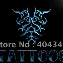 LB789-новые художественные чернила татуировки Декор светодиодный неоновый свет знак