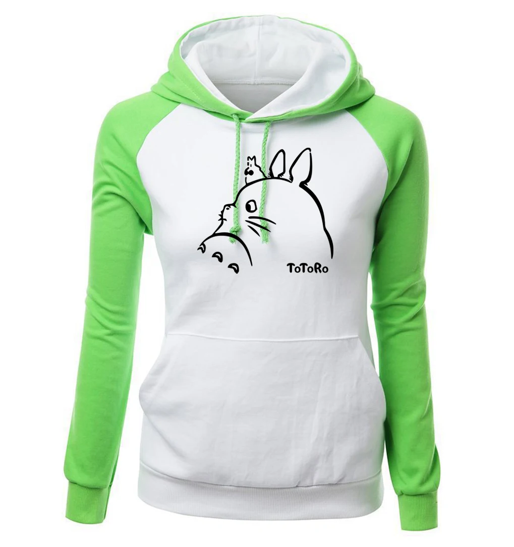 TOTORO Kawaii الأزياء طباعة البلوز للنساء 2019 الخريف الشتاء ضئيلة العلامة التجارية المرأة هوديس أنيمي الرياضية المتناثرة هودي TOTORO Kawaii الأزياء طباعة البلوز للنساء 2019 الخريف الشتاء ضئيلة العلامة التجارية المرأة هوديس أنيمي الرياضية المتناثرة هودي