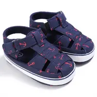 2024 Brand New Newborn Infant Baby Girls Boys Summer Casual Sandal Shoes 2 Style Cotton Print Cool Soft Baby Shoes 0-18M 3
