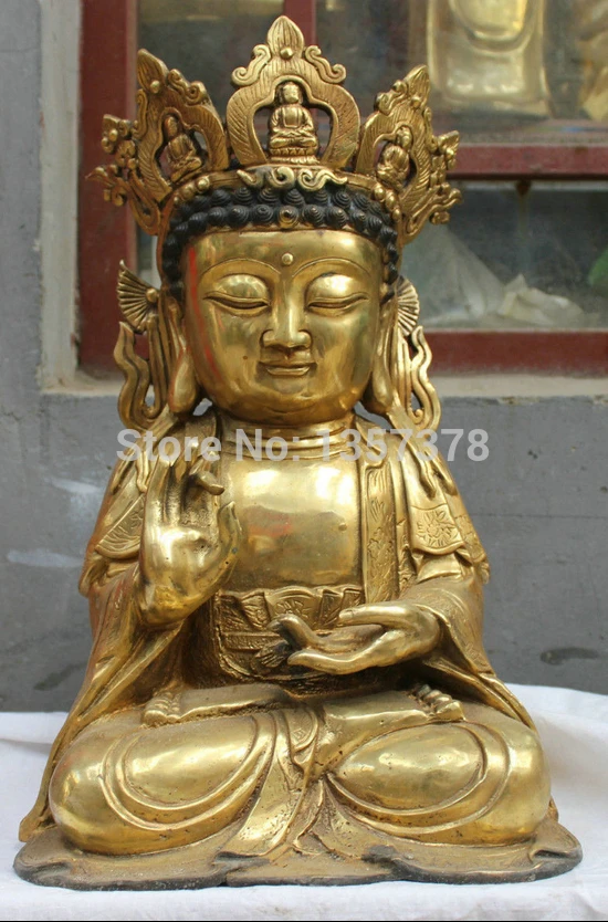 

shitou 00829 Chinese Tibet Tibetan Buddhism Gilt Bronze statue GuanYin Buddha Sculpture