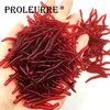 100pcs/Lot Simulation Worm Carp Soft Fishing Lures 3.5cm Lifelike Artificial Silicone Bait Fishy Smell Freshwater Fishing Tackle ► Photo 2/6