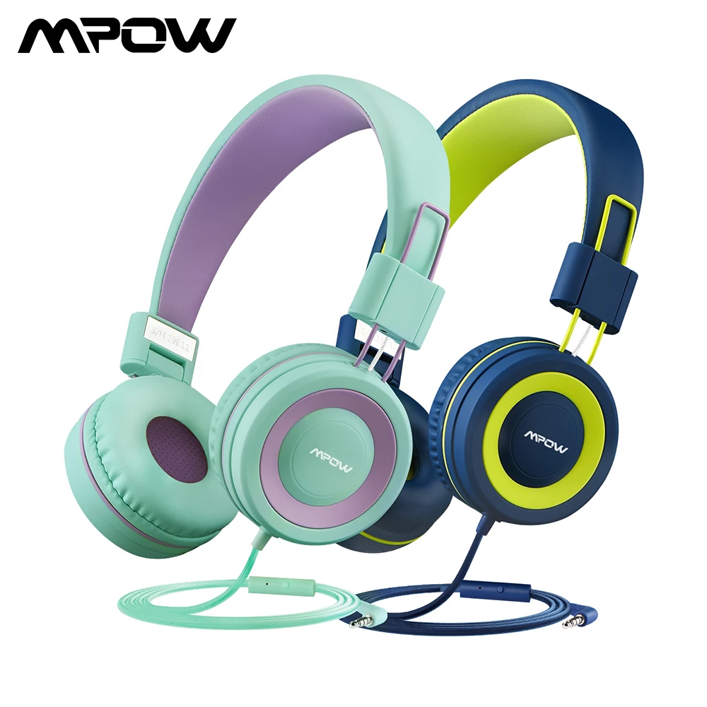 Mpow CH6 проводной детские наушники складной регулируемые проволочные с 3 5 мм аудио