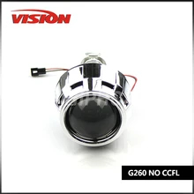 Free Shipping IPHCAR LHD/RHD 2.5Inch Mini Bi-xenon Projector Lens H1 H4 H7 Headlights without H1 Xenon Bulb and Ballast