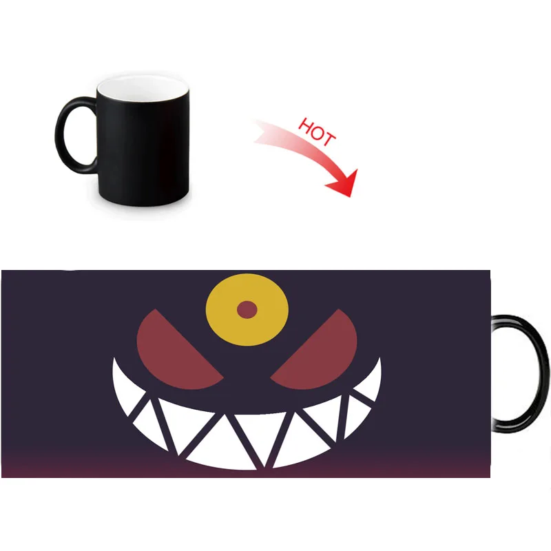 Веселые Волшебные кружки Gengar с узором волшебные цвета меняющие кофейные