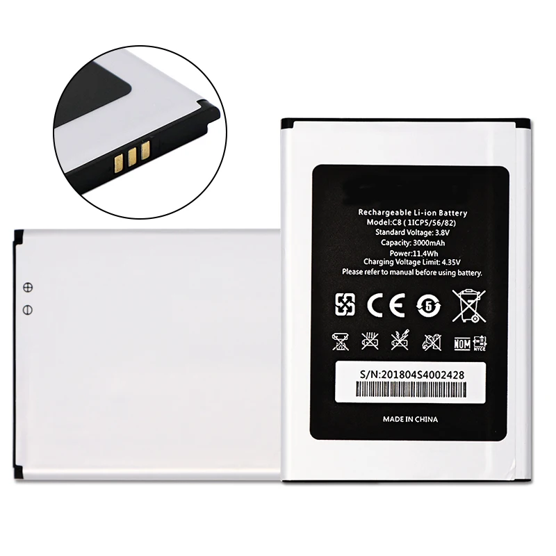 Запасной аккумулятор для Oukitel C8 Bateria Batterij Аккумулятор мобильный телефон 3000