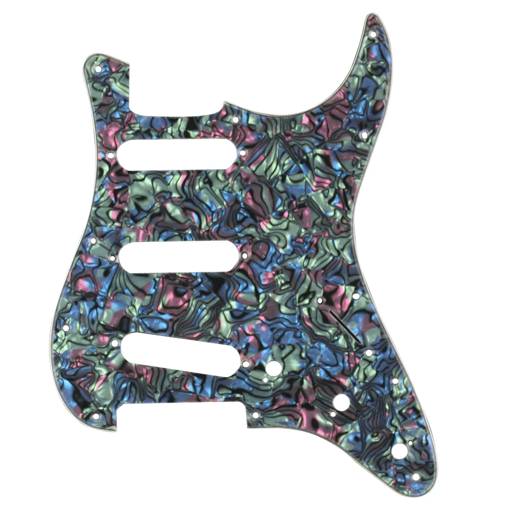 Pickguard 11 Screw Holes 3 Pickup Holes Guitar Scratch Plate for Electric Guitars SSS