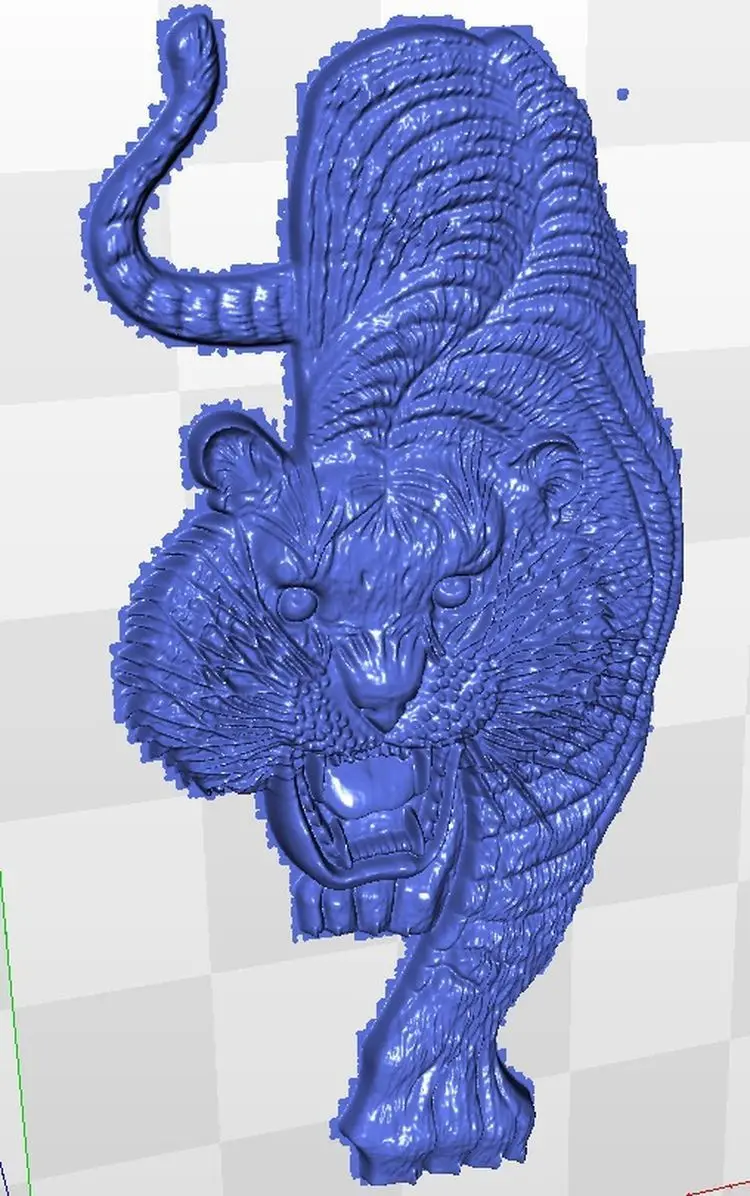 Рельефная 3d модель tiger_2 для cncin STL|model model 3d|3d relief3d relief |