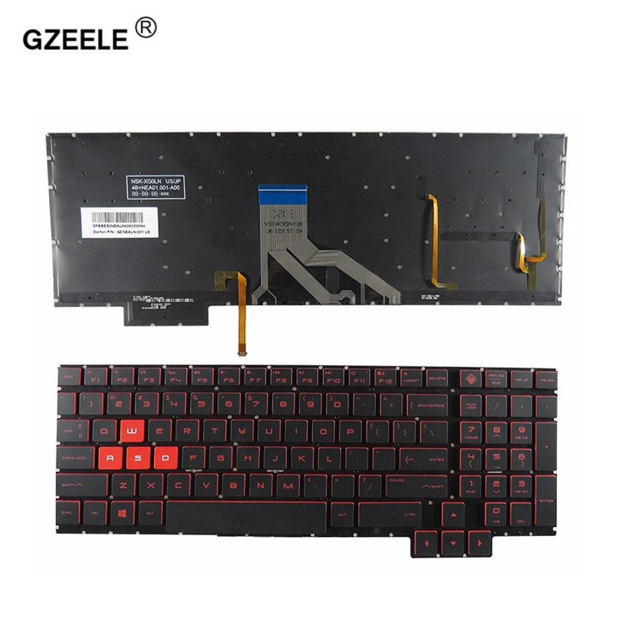 Computer /& Accessory US Version Keyboard with Keyboard Backlight for HP Omen 15-CE 15-CE000 15-CE026TX 15-CE005TX 15-CE006TX 15-CE001TX 15-CE002TX Laptop Accessory