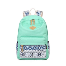 Femmes Sac À Dos sac D’école Adolescents Filles Vintage casual impression École Sacs Dames Sac À Dos Femelle sac à Dos sac à bandoulière