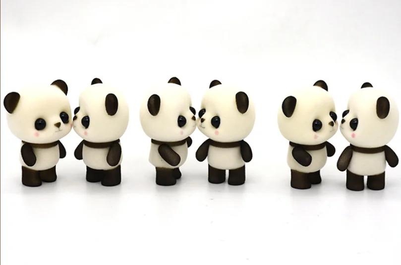 Пушистая панда животные милые куклы изысканная коллекция мягкие игрушки для девочек детские украшения автомобиля для DIY Кукольный дом