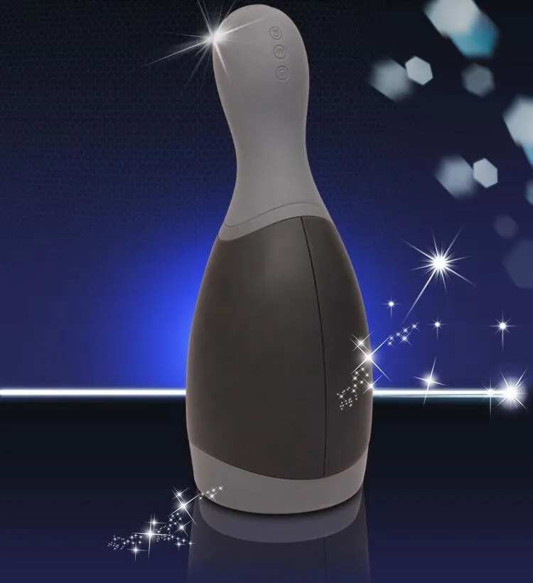 USB charging blowjob vibrator for man, Oral sex Deep Throat toy 12 frequency male masturbator sex machine, sex toys for men. 1