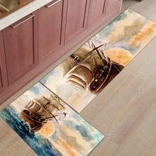 Пиратская лодка, 2 шт., коврики для входа, грязный мусор, грязевой Траппер, ботинок, механический скребок моющийся аксессуар, наборы