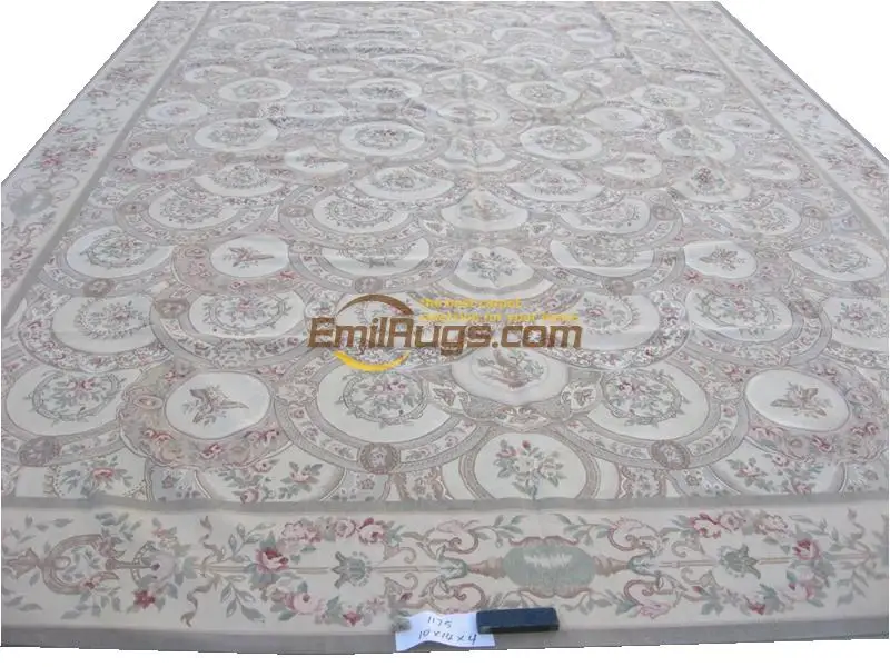 

Woven Antique Decor Luxury Wool Rug Carpet Elegant Floral Antique Handknotted Wool Aubusson Carpet