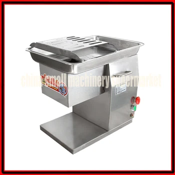 

Stainless Steel Automatic Electric Operation Meat Slicer Mutton dicer Meat Cutter 280kg/h Lamb Meat roll Beef roll Bacon slices