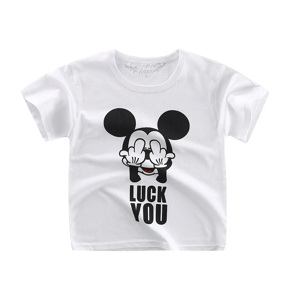 

Children's Clothing Summer 2019 Summer Cotton Short Sleeve T-shirt 3-10 Years Baby Boy and Girl Single Top Tee Shirt
