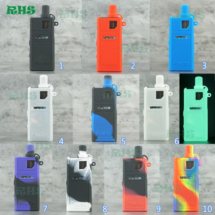 

2019 New!!! RHS Home Silicone Protective Case Cover Sleeve for Smoant Pasito Vape Pod Kit 1100mAh 10colors choice free shipping