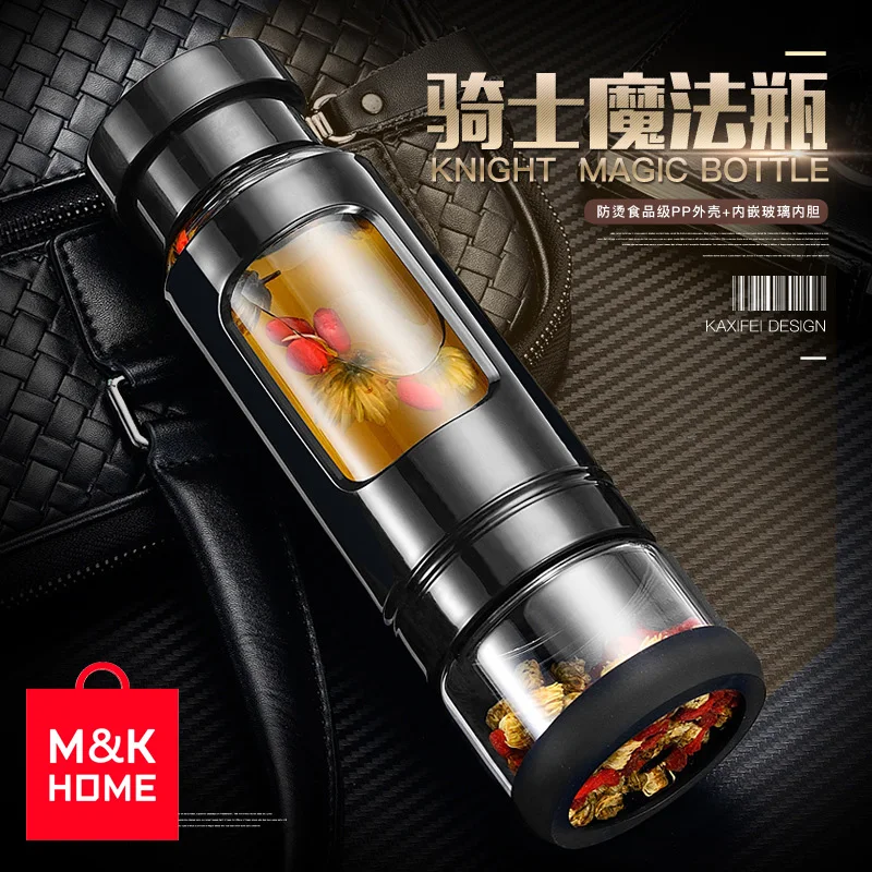 

M&K HOME Portable Water Bottles High temperature resistance Anti-scalding Drinking Tea Multi-function Dual use Outdoor Tourism