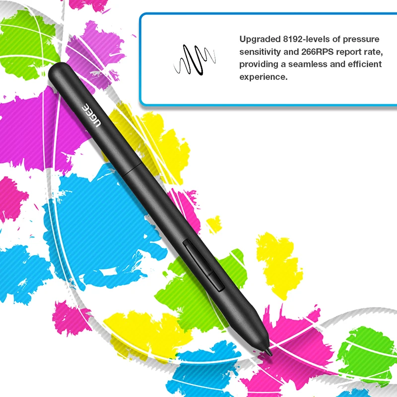 Goedkoop Ugee M708 V2 Digitale Grafische Tablet Voor Tekening 10X6 Inch Schilderij Pad 8192 Niveau Grafische Tablet Met Batterij  Gratis Pen