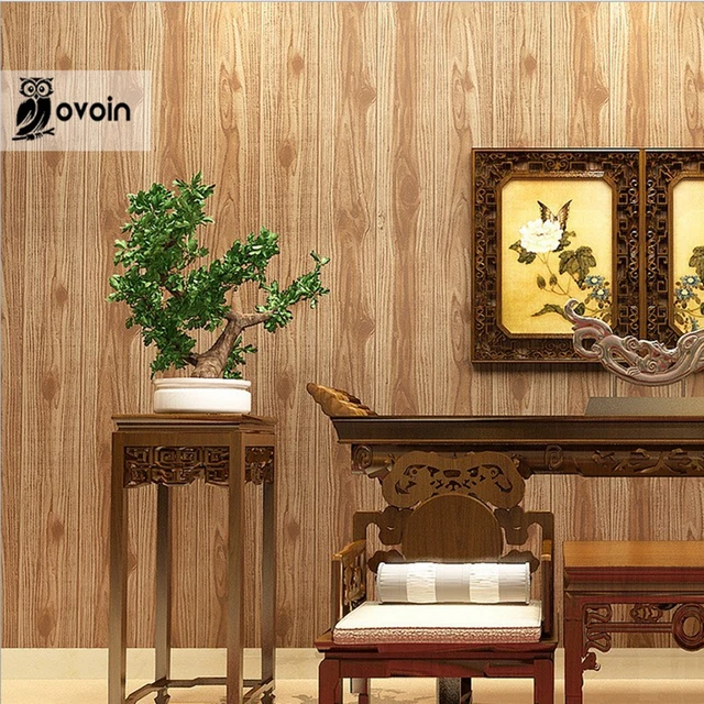 Vintage Chinoiserie Vinyl Wood Wallpaper For Walls Modern Rustic Plank Wall Paper Restaurant Ceiling Decor Vintage Chinoiserie Vinyl Wood Wallpaper For Walls Modern Rustic Plank Wall Paper Restaurant Ceiling Decor
