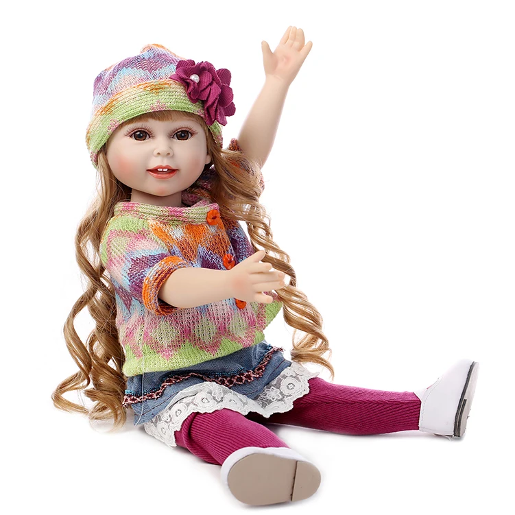 

DOLLMAI 18'' Princess Dolls Handmade BJD Doll Reborn Babies Toys for Children with hard body Dolls for Girls Xmas Gifts Juguetes