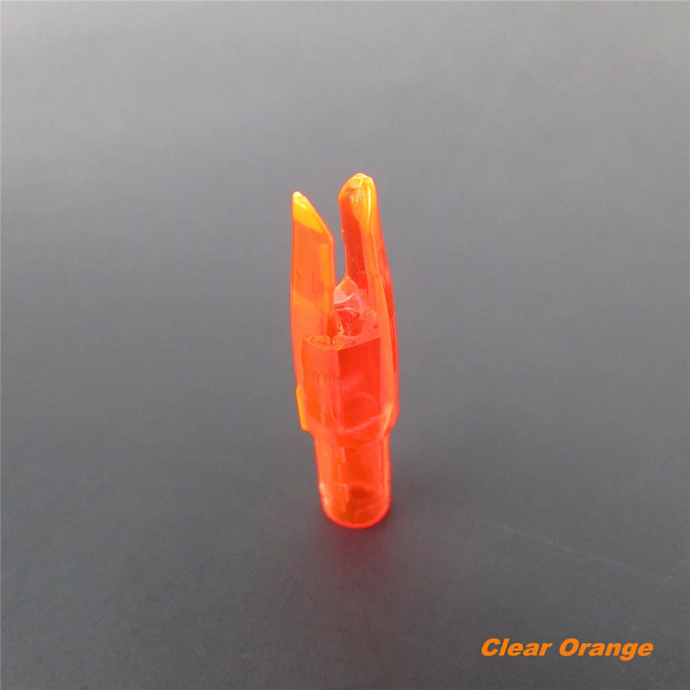 archery arrow nocks clear orange (1)