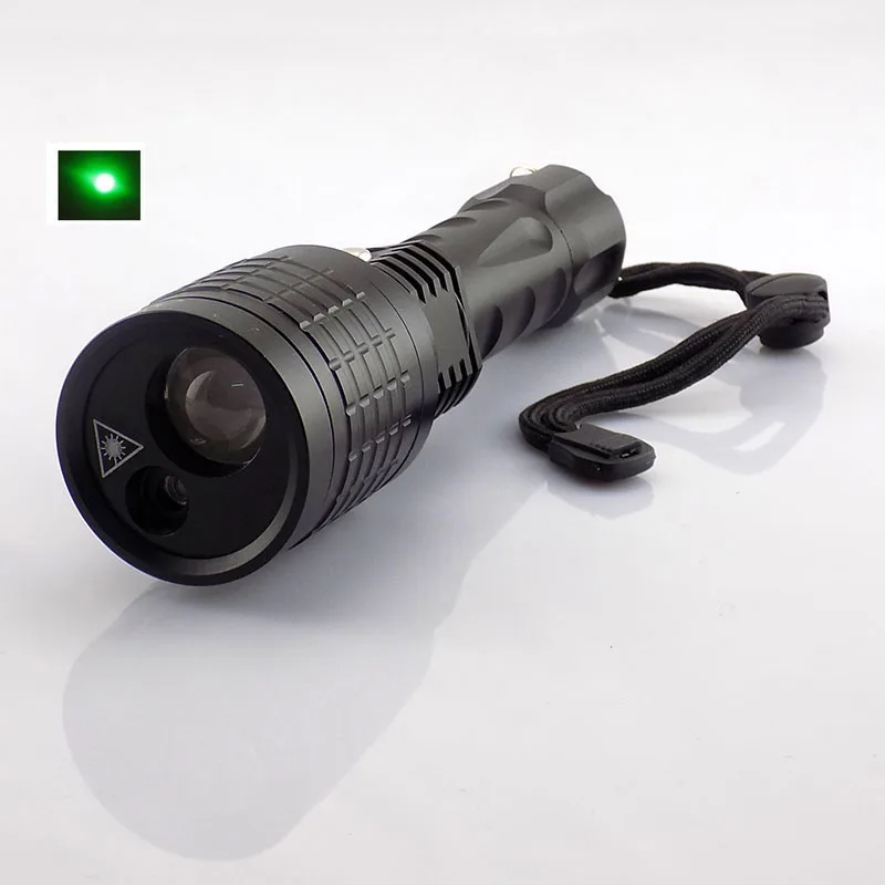 

2 In 1 Green Laser Light With Led Flashlight Lazer Pointer Light Led Flash Light 800 Lumen Laser Tactical For Hunting Searching