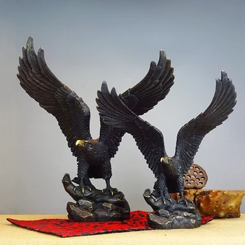 

2020 BEST Business gift - TOP COOL Home office fortune Mascot Money Drawing Eagle vulture lanneret Bronze art statue