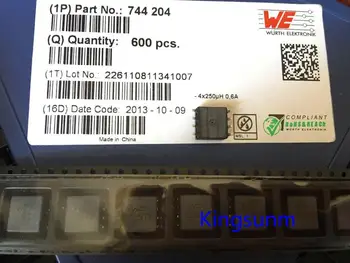 

Free shipping 10pcs 744204 WE251 4*250UH 0.6A 80V WURTH patch Wuerth manufacturers common mode inductance