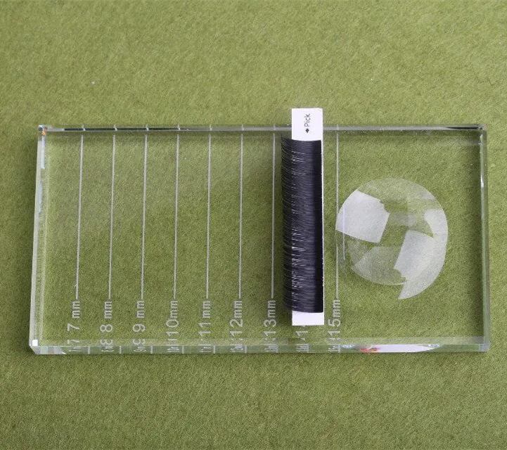 Tesoura de Maquiagem transparente retangular pallet Cílios Postiços Terrier : Outros