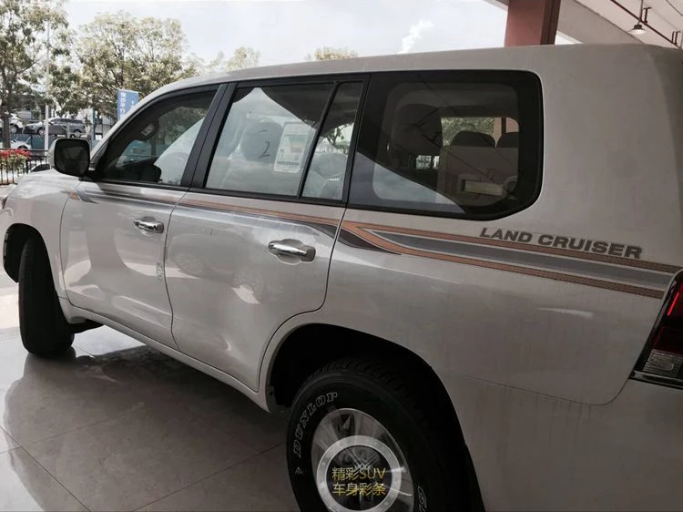 Наклейка на дверь автомобиля Эмблема для Toyota Land Cruiser 200 FJ200 LC200 аксессуары|Наклейки