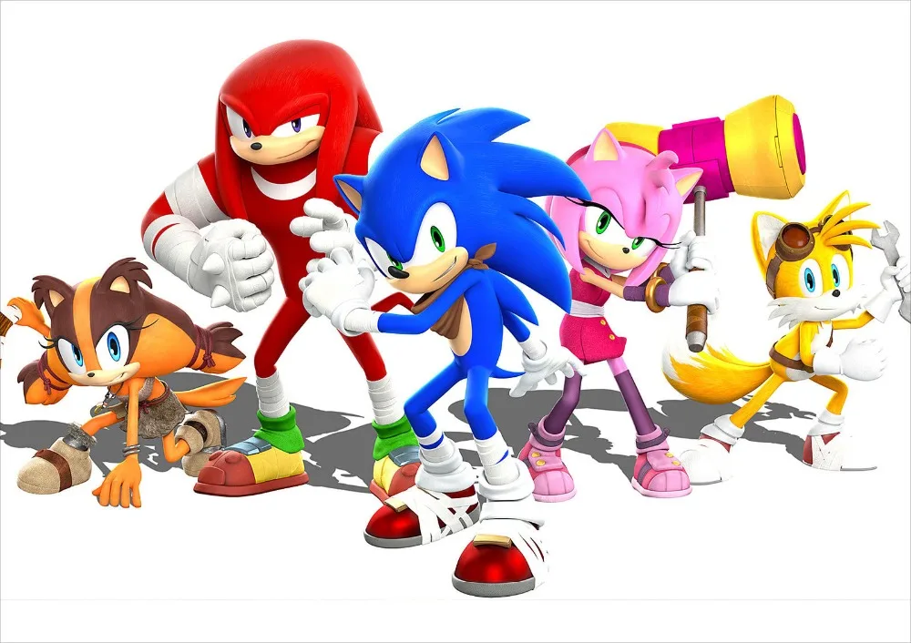 

Sonic the Hedgehog Poster Knuckles Tails Quality SILK POSTER Decorative Wall painting 24x36inch