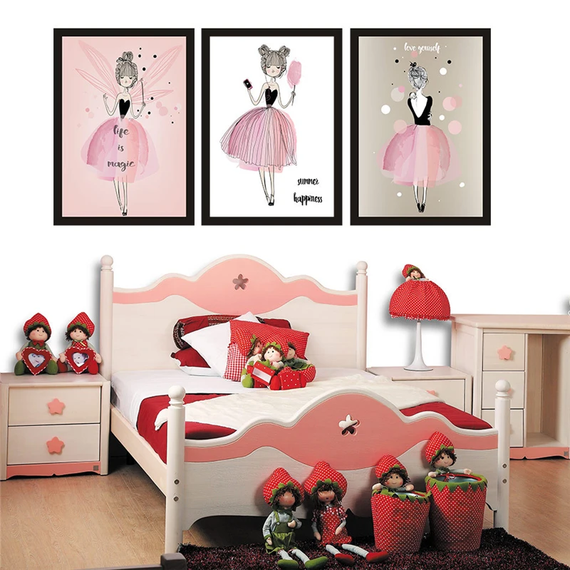 HAOCHU-Watercolor-Beauty-Girls-Canvas-Art-Poster-Giclee-Print-Painting-Cute-Wall-Pictures-for-Kids-Room (1)