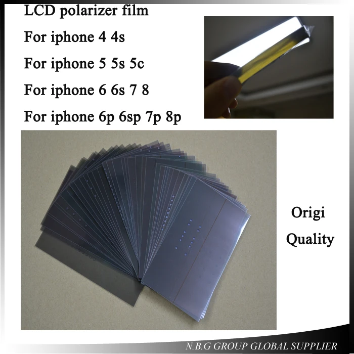 10 шт./лот для iPhone 4 4S 5 5S 5c se 6 6s 7g plus 7 дюймов ЖК-поляризатор пленка освещение с