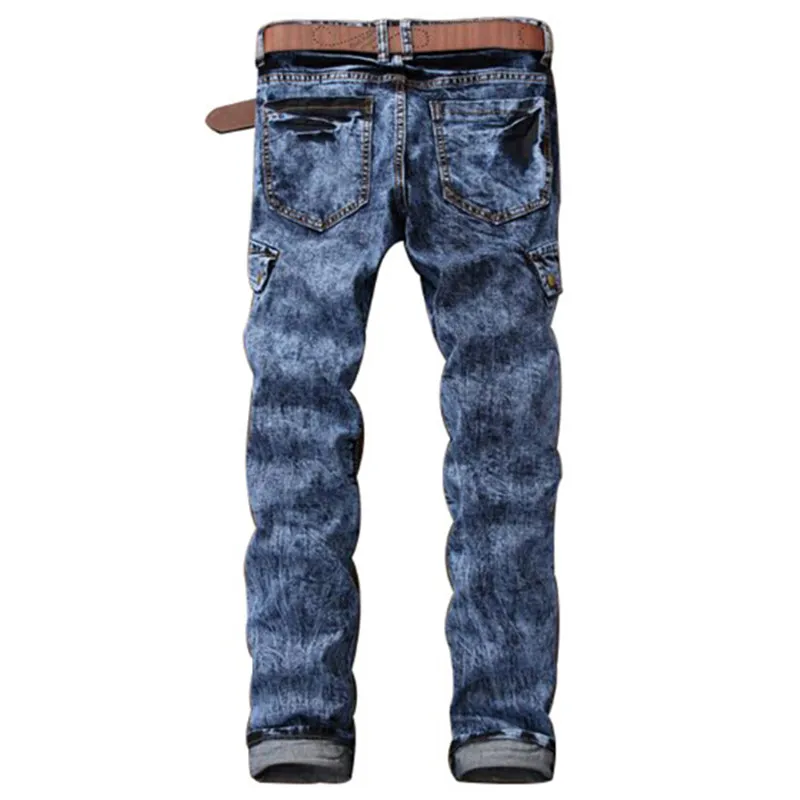 Brand New 2016 America Style Jeans Mens Joggers Male Hot Jeans For Biker Jeans Men Casual Slim Straight Trousers Free Shipping
