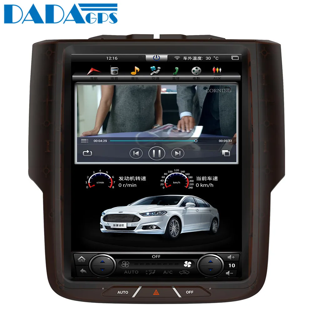 Excellent 10.4 INCH Tesla Android 7.1 Car multimedia Radio For Dodge RAM 2014 2015 2016 2017 GPS Navigation No CD DVD Player GPS System 2