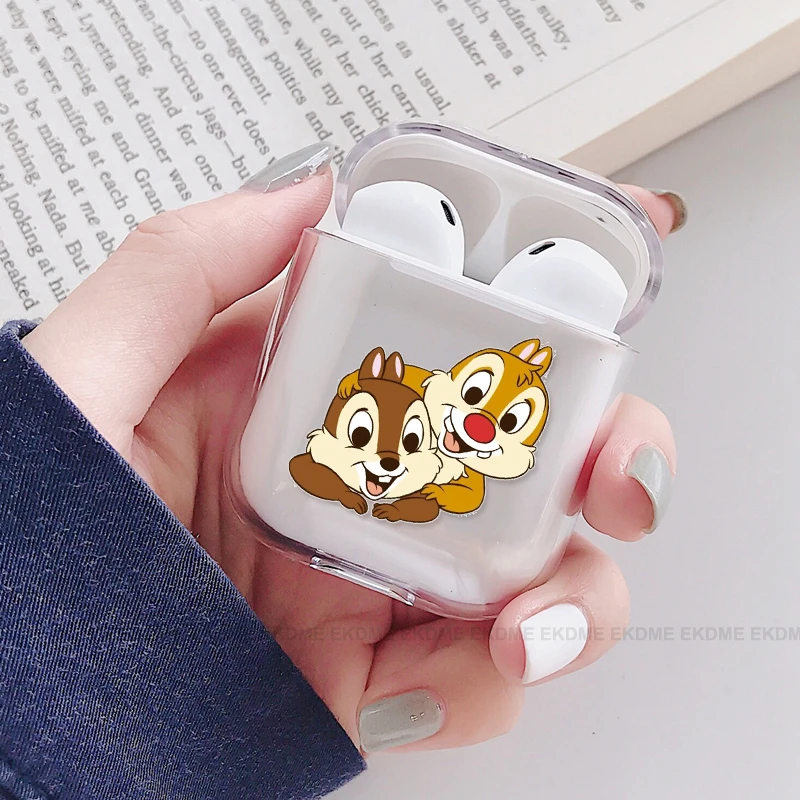 Розовая улыбка клубника Жесткий ПК Кристальный чехол для Airpods чехол s Прозрачный кактус чехол для наушников для Apple AirPods коробка для наушников