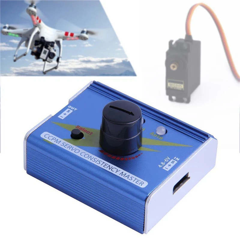 CCPM консистенция сервотестер для RC AeromodellingPlane Автомобильная лодка 3 в 1 ccpm 3-канальный тестер для сервоприводов и ESC регуляторов 4,8-6 в светодиодный индикатор
