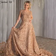 Стиль, элегантное Тюлевое вечернее платье без рукавов с маленькими цветами, вечерние платья Serene Хилл HA2064