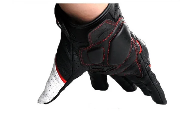 Летние новые дышащие мотоциклетные перчатки из овчины углеродного волокна мотокросса Автомобильная перчатка Размер M L XL XXL 3 вида цвета