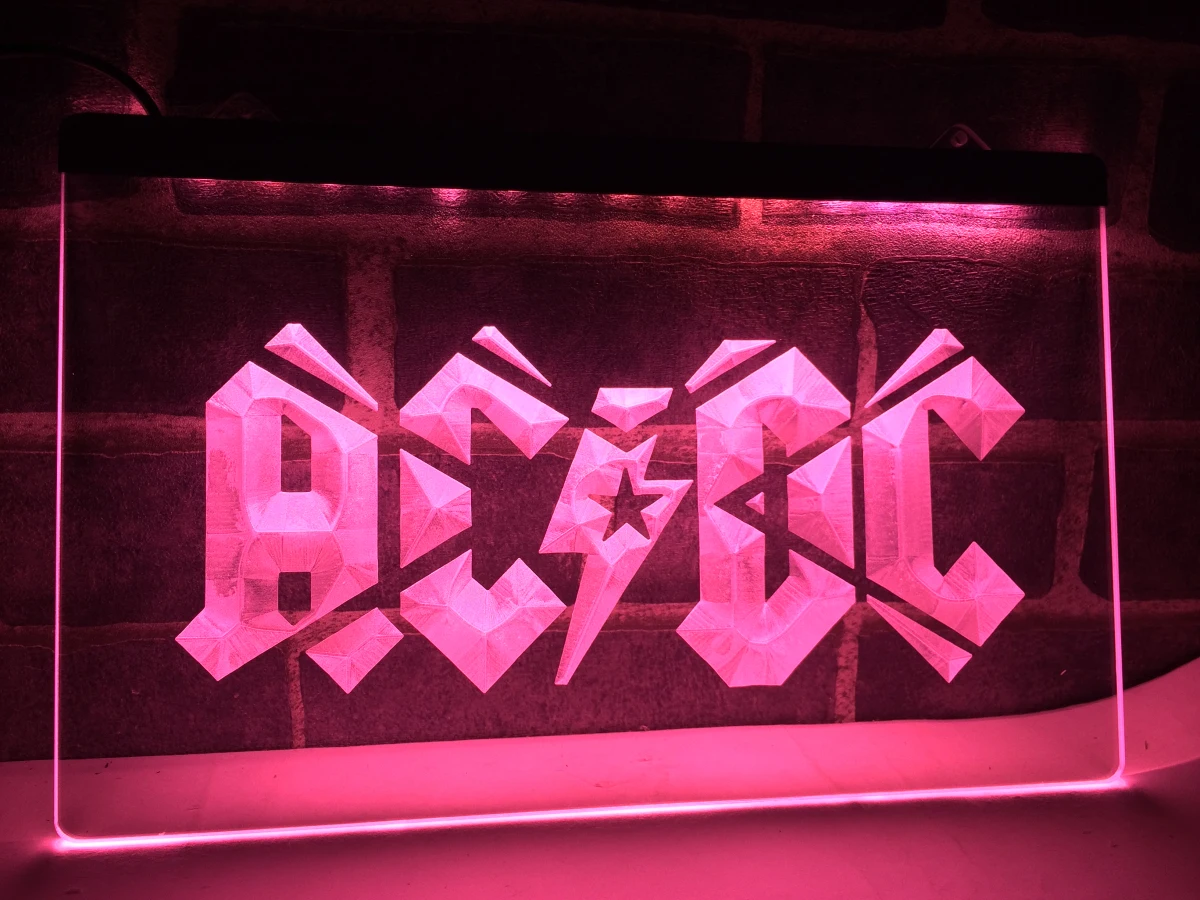 LF079-ACDC группа ACDC для музыкального бара клуб светодиодный неоновый свет вывеска домашний декор ремесла