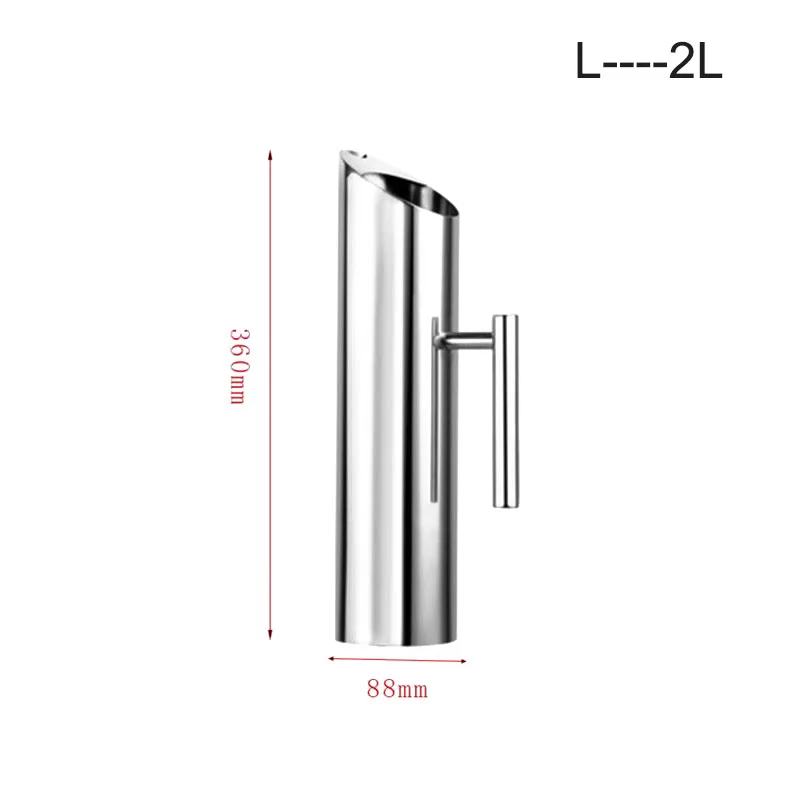 1/1. 5/2L больше емкости из нержавеющей стали 304 Кухня кувшины для воды чайник воды my бутылка с ручкой заварник для кофе, чая Dip чайник - Цвет: 2L