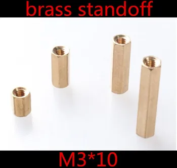 

100Pcs/lot M3 x 10 M3*10 Female to Female Brass Standoff Spacer