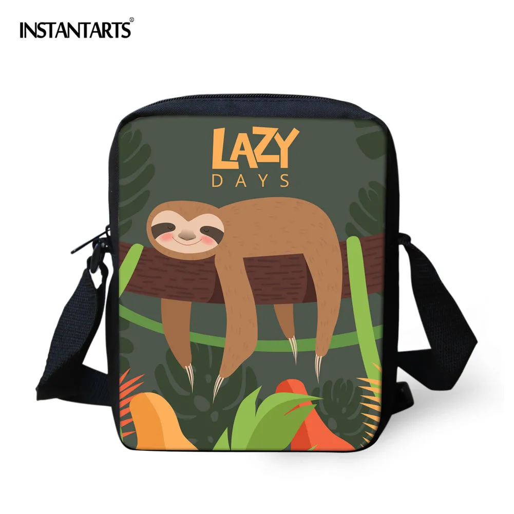 Купить Мини-сумка-мессенджер instantartts Lazy Life для студентов повседневные книжные сумки на | Сумки-кроссбоди (33037570739)