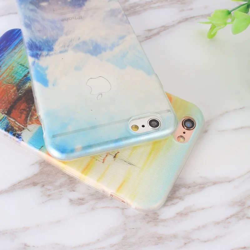 Landscape Scenery Case For Iphone 6 6S Mountain Sea Nature View Slim TPU 13