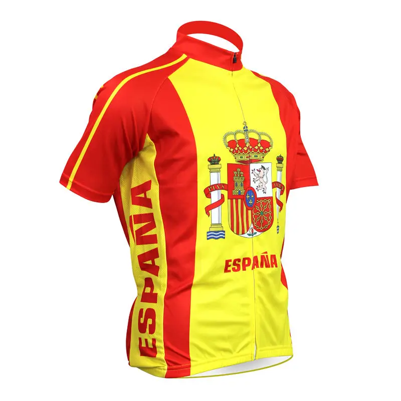 Espana yellow Cycling jersey ropa Ciclismo bike wear