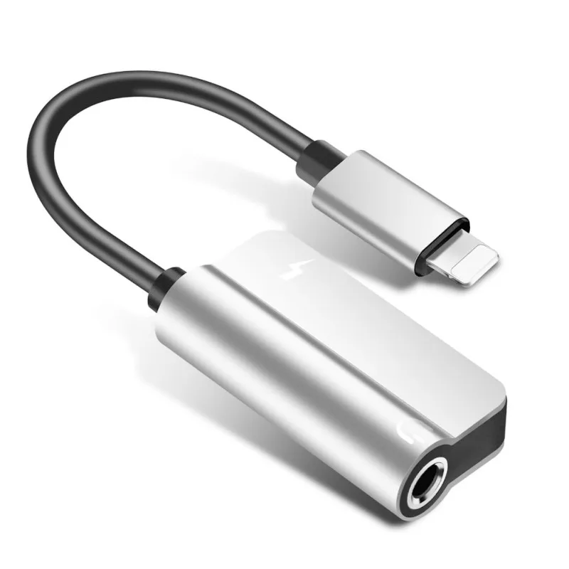 

Aux Audio For Apple Headphones to 3.5mm Jack Connector Earphone Headphone OTG Adapter For iPhone Xs Max Xr X 8 7 Plus Splitter