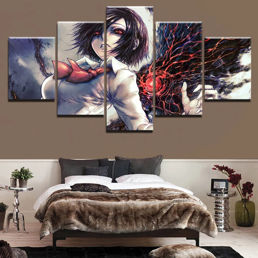 Touka Kirishima Tokyo Ghoul аниме предметы домашнего декора современные картины на холсте