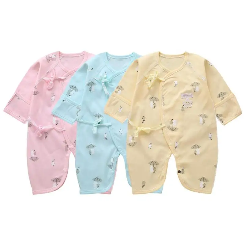 Newborn Baby Rompers Infantile Boys Girls Clothes Cartoon Print Infant